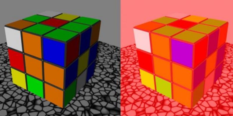 Color Cube Illusion